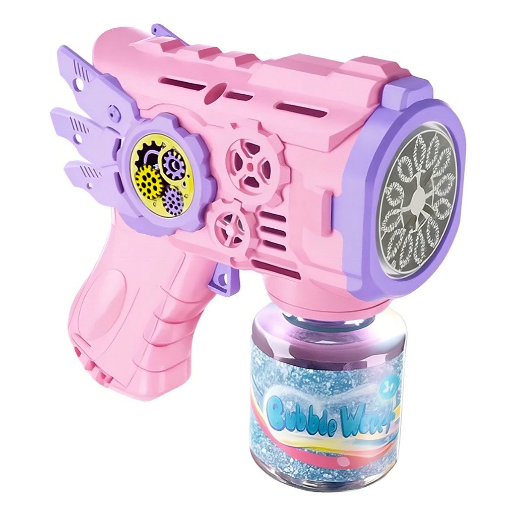 Brinquedo Maquina Bolha De Sabão Pistola Automát