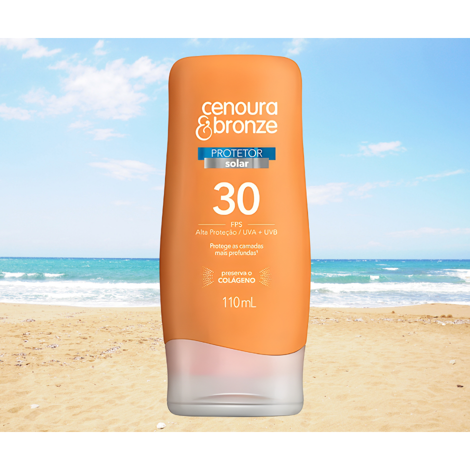 Protetor Solar Corporal Cenoura E Bronze 110ml Fps