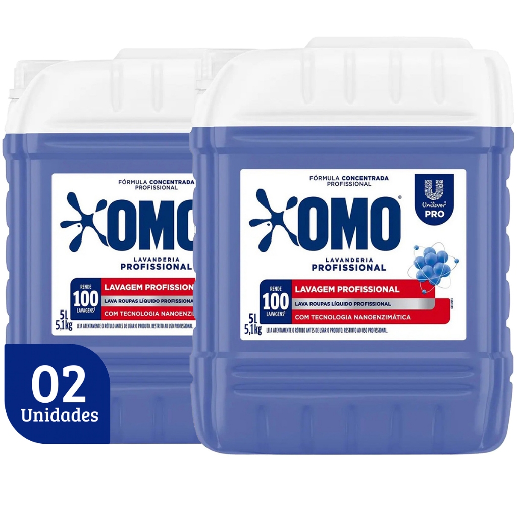 Kit 2 Unidades Lava Roupas Liquido Profissional Om