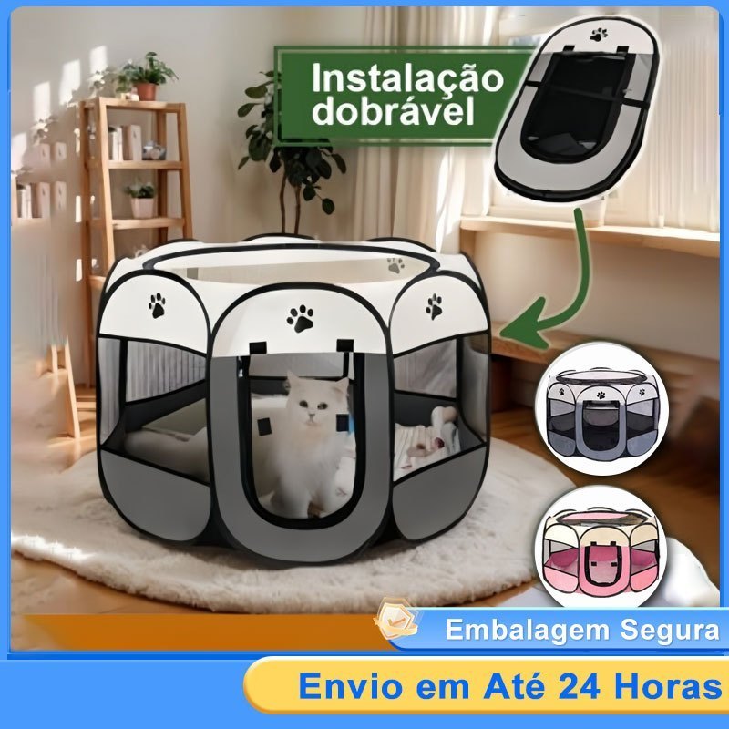 Casinha Para Pets Gatos Grande Dobrável Portátil