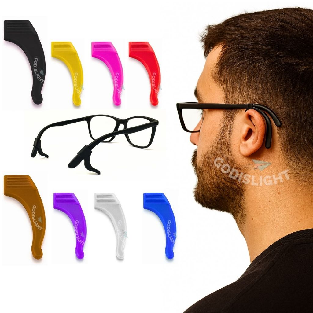 Gancho De Orelha 12/6/2 Pares Flexível Preta Sili