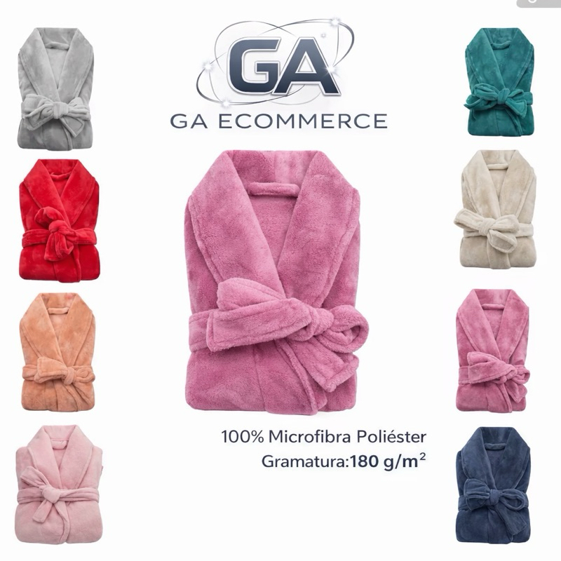Roupão de Banho Adulto Microfibra Inverno Super M