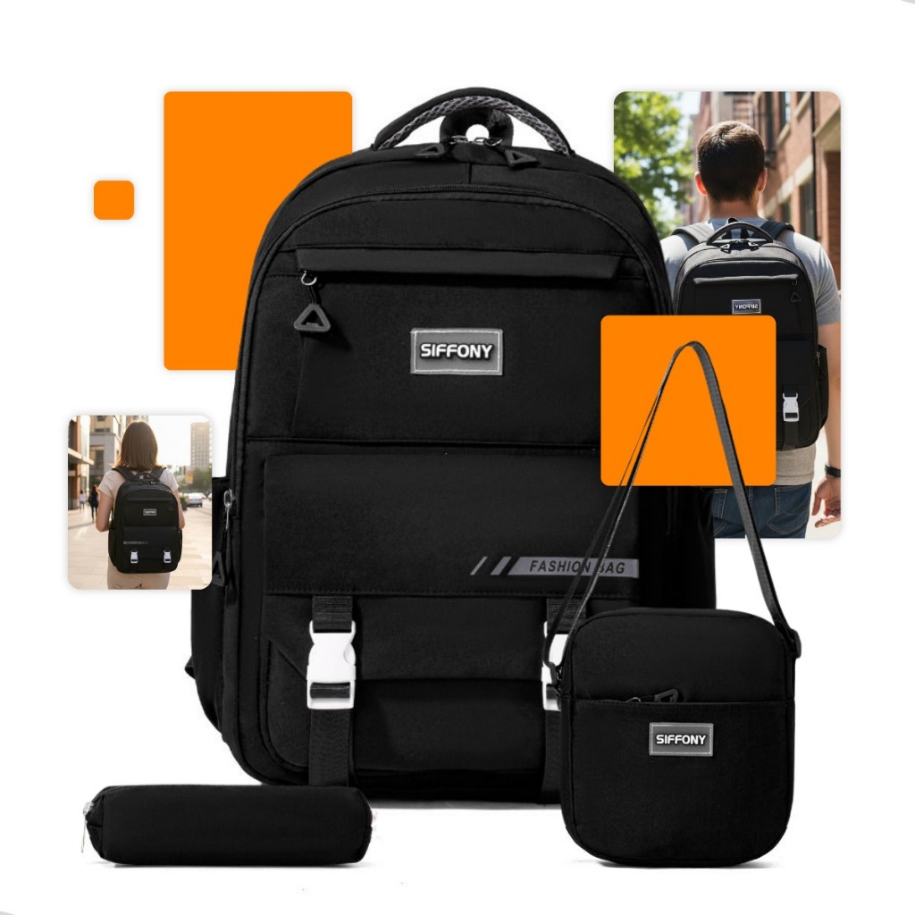 Kit Mochila Notebook Escolar Faculdade Feminina Tr