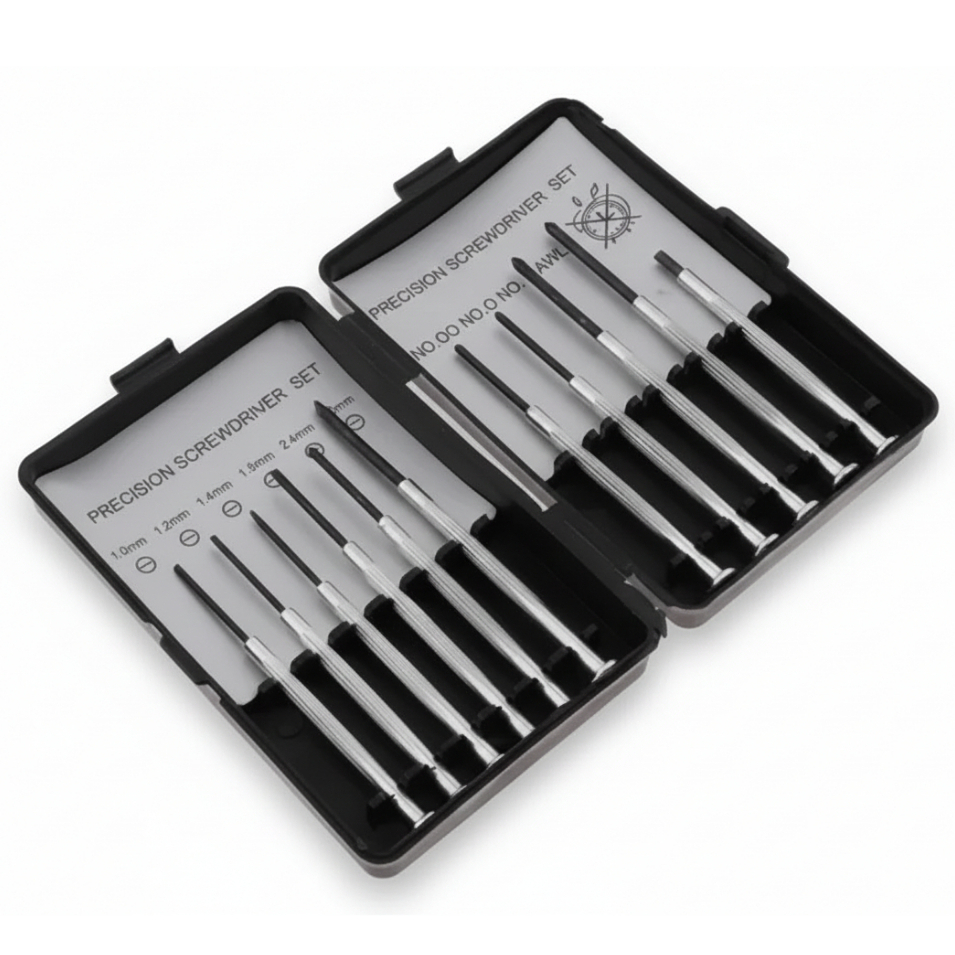 Kit Chave Relojoeiro 11 Peças Fenda/Phillips p/ C