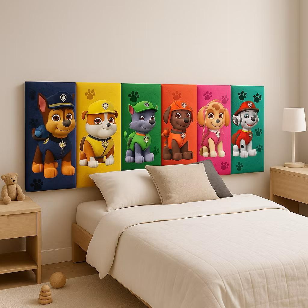 Cabeceira Infantil Estampada Decorativa de Cama Bo