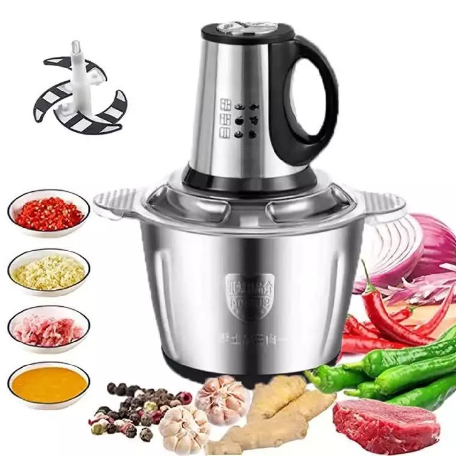 3L Picador De Alimentos Moedor De Carne Mixer Elé