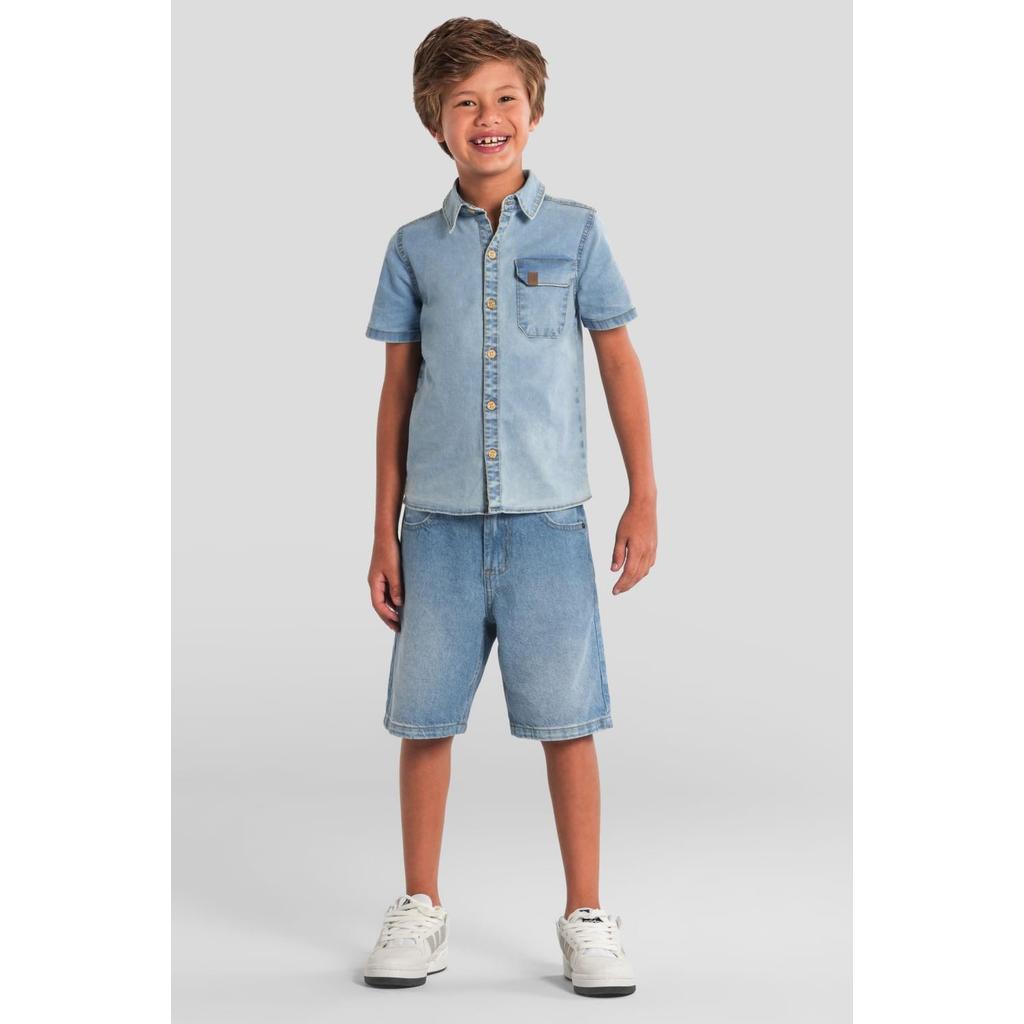 Bermuda infantil menino em jeans Brandili