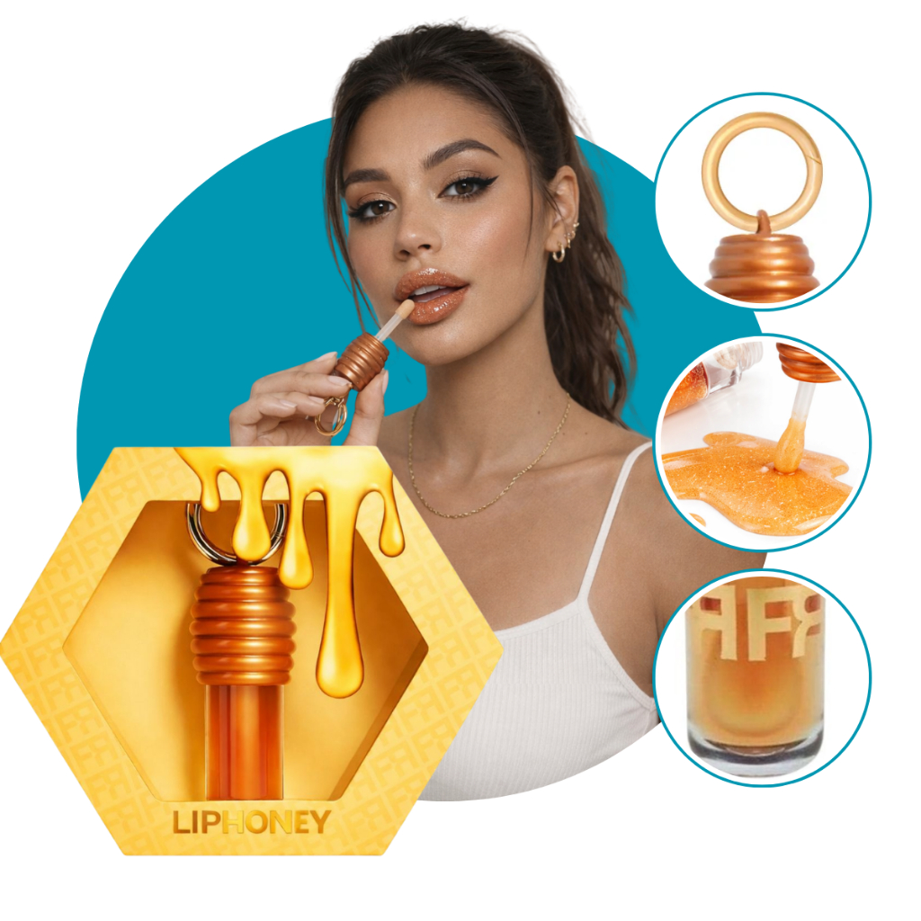 Gloss Labial LipHoney Hidratante Protetor Chaveiro