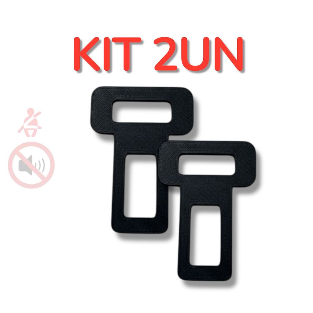 KIT 2 Fivela Lingueta Clip Cinto de Segurança Ant
