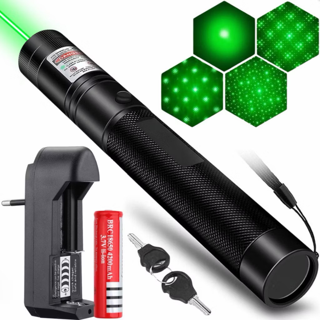 Caneta Laser Pointer Verde Ultra Forte Alcance 50k