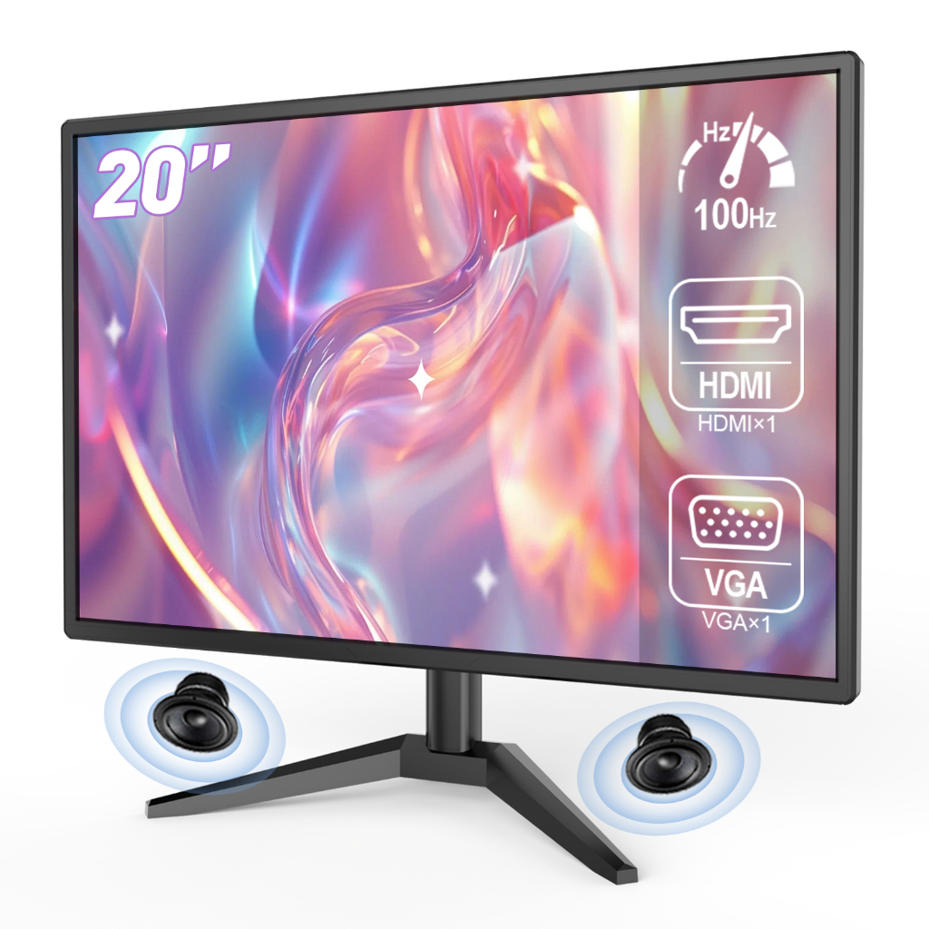 Monitor Gamer 20 75hz Com Alto-falante Integrado H