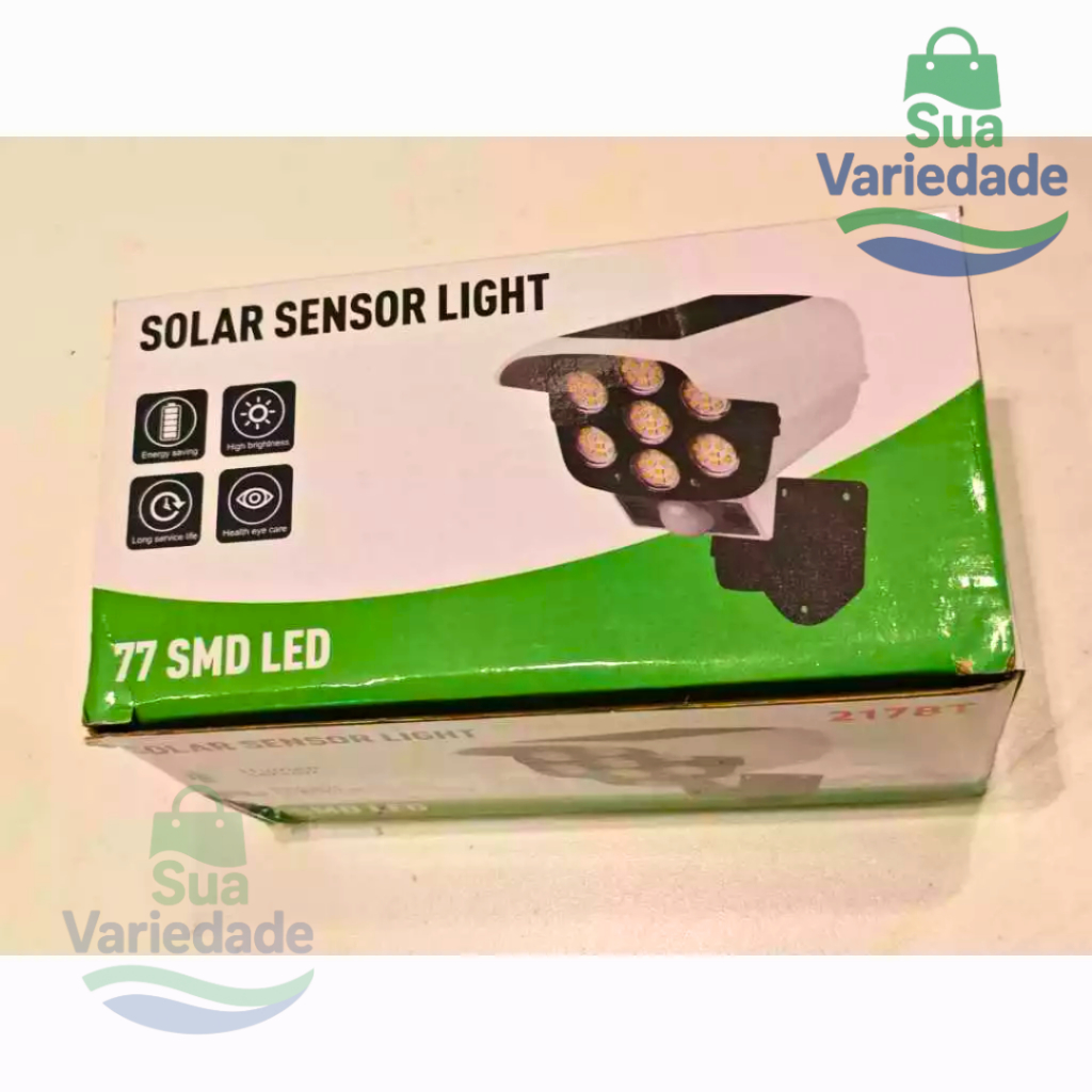 SolarGuard Pro®  Luminária Solar com Câmera Fal