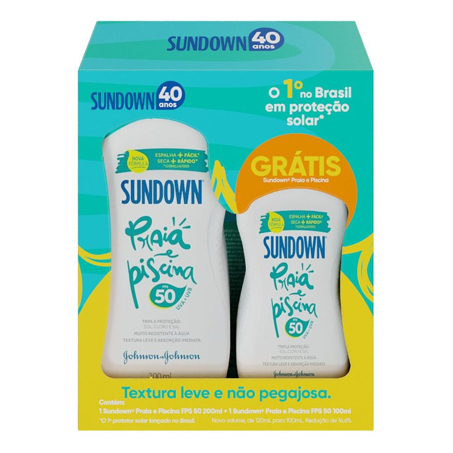 Kit Sundown Praia e Piscina FPS 50 com Protetor So