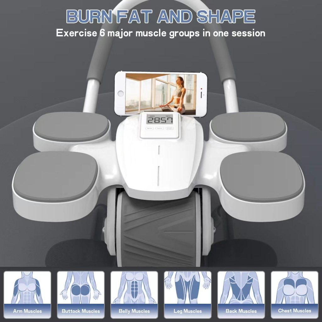 Roda Abdominal Profissional – Suporte Duplo 