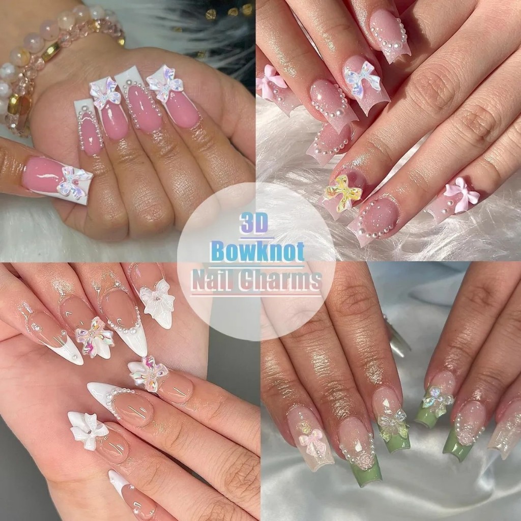 96Pçs Caixa Misturado 3D Resina Arco Encantos Da 