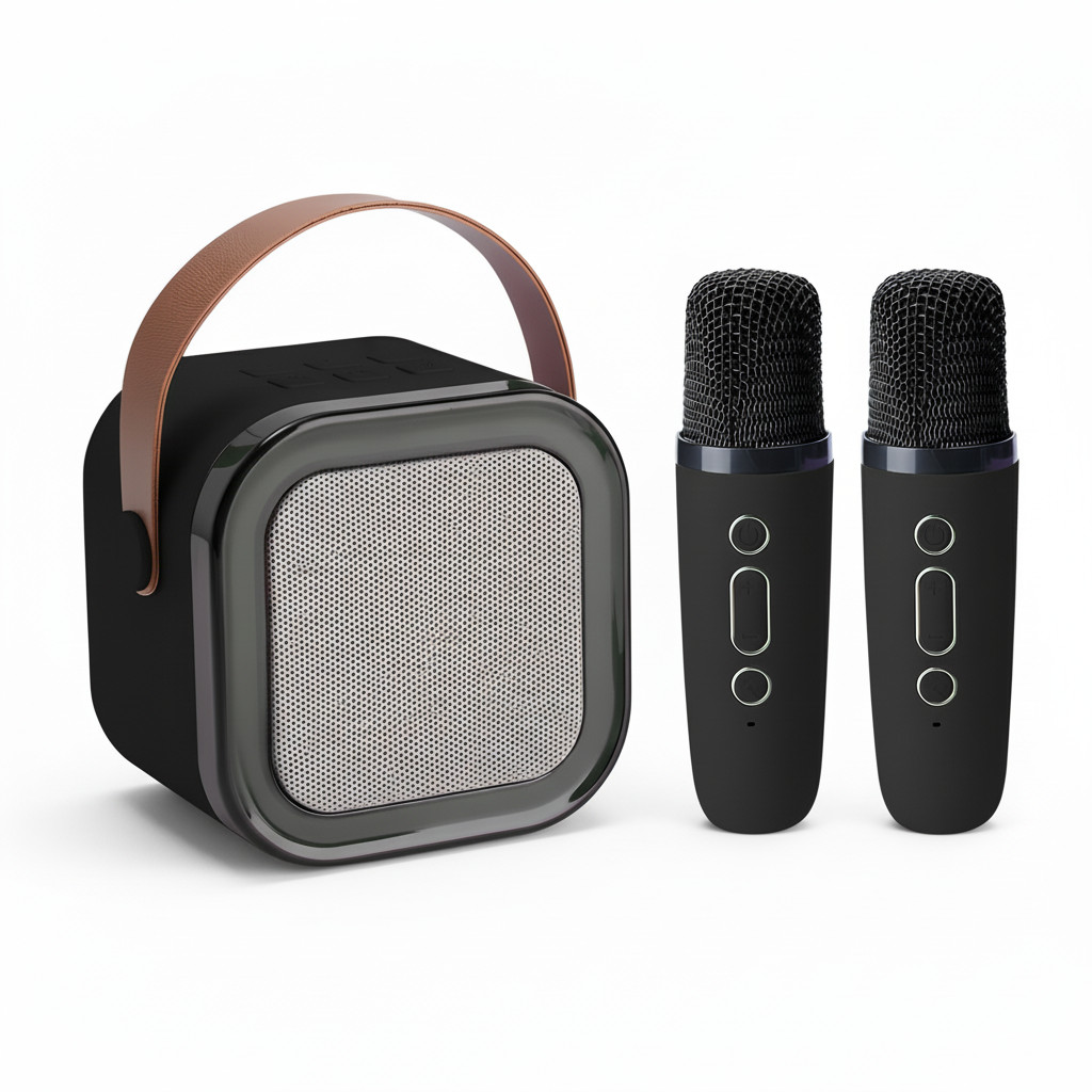 Karaokê Portátil Bluetooth com Duplo Microfone S