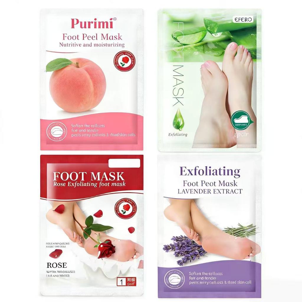 kit 5 Máscara de Pé Meias Esfoliantes Remover Pe