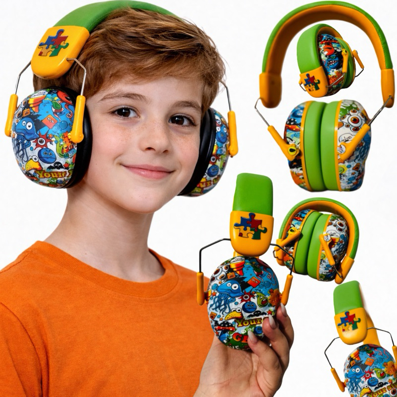 Abafador Autismo 32 DB  Infantil Fone Protetor de 