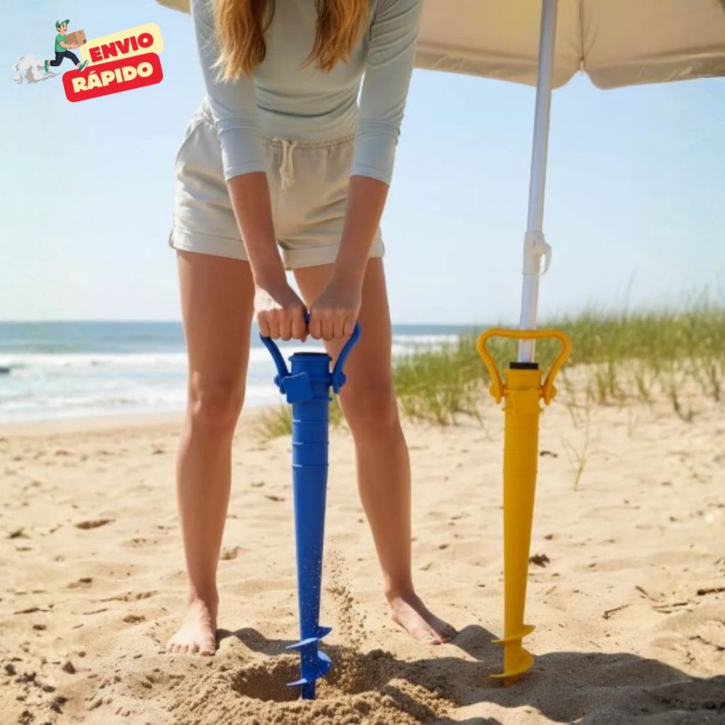 Saca Areia Suporte Guarda Sol E Para Vara De Pesca