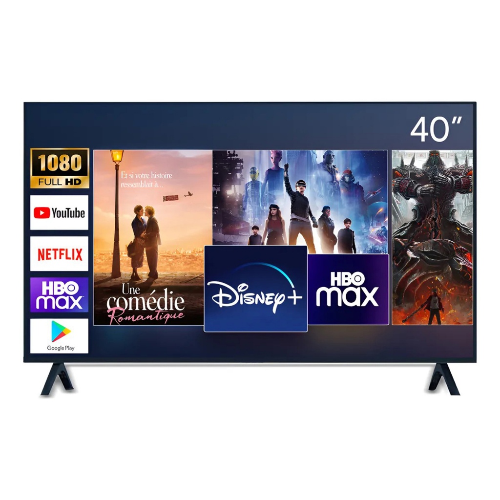 Smart TV (40/24/32/40 Polegadas) Full HD Wi-Fi 100