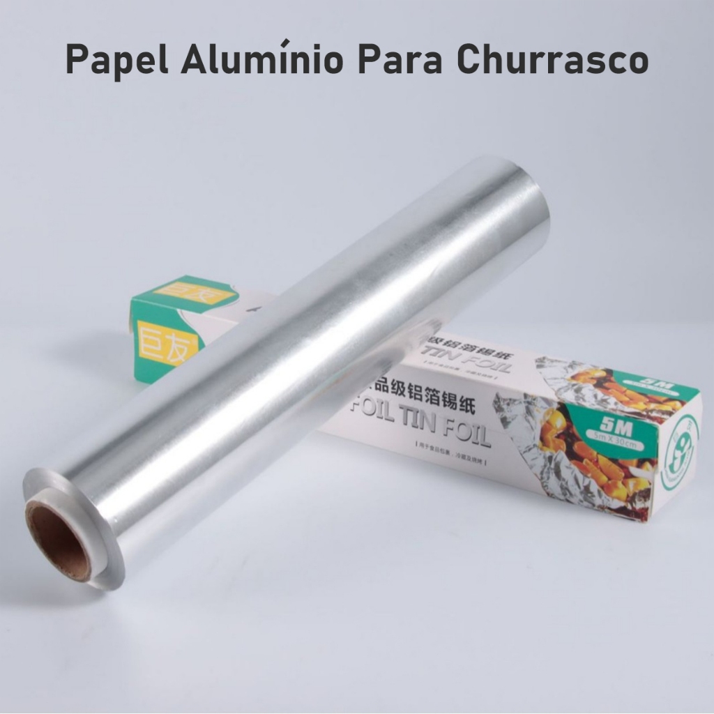 Papel Alumínio para Churrasco 5m x 30cm Forno Fri