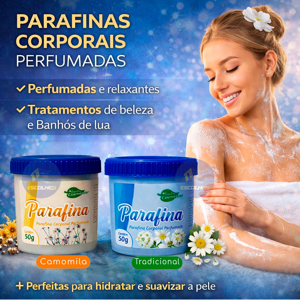 Parafina Corporal Perfumada Ativador De Bronze 50g
