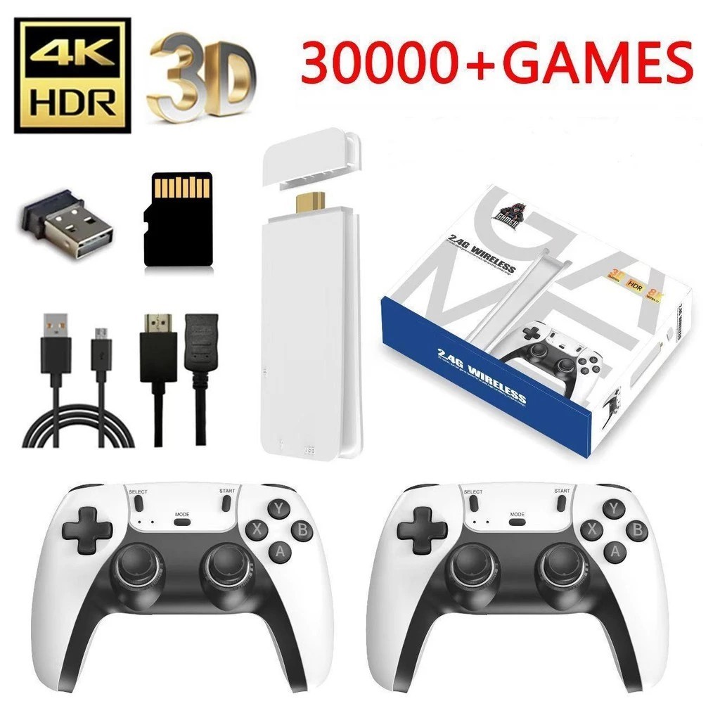 2025 NOVO Vídeo Game Stick M15 Pro 4k 64gb Hdmi C