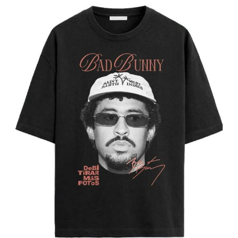 Camiseta Estilo Bad Bunny Cultura Latina Streetwea