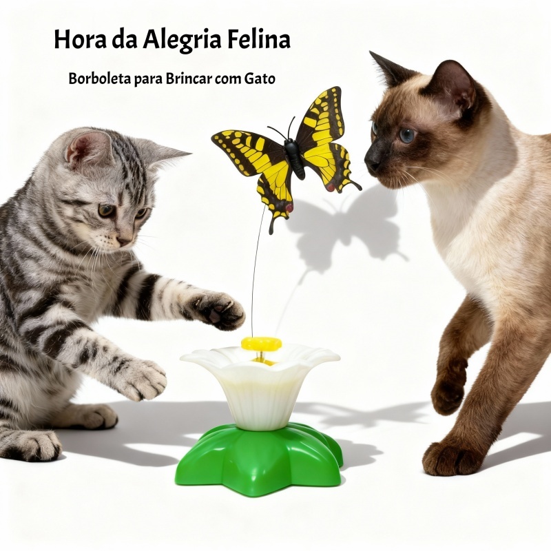 rinquedo Giratório Automático para Gatos em Form