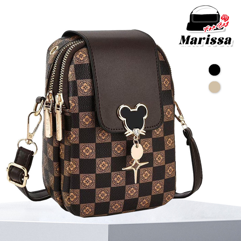 Marissa Bolsa Transversal Feminina Mini Quadricula