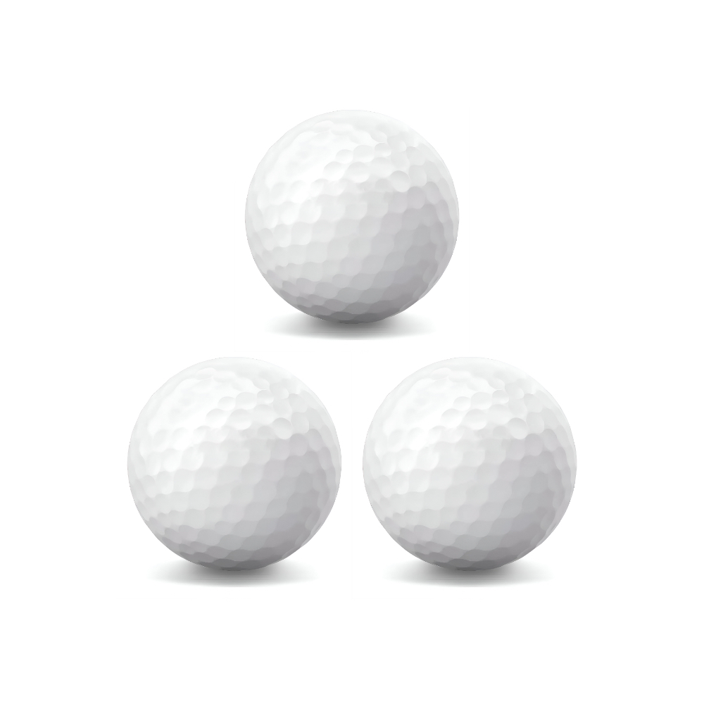 3 Bolas Golfe Alta Qualidade Durabilidade Branca S
