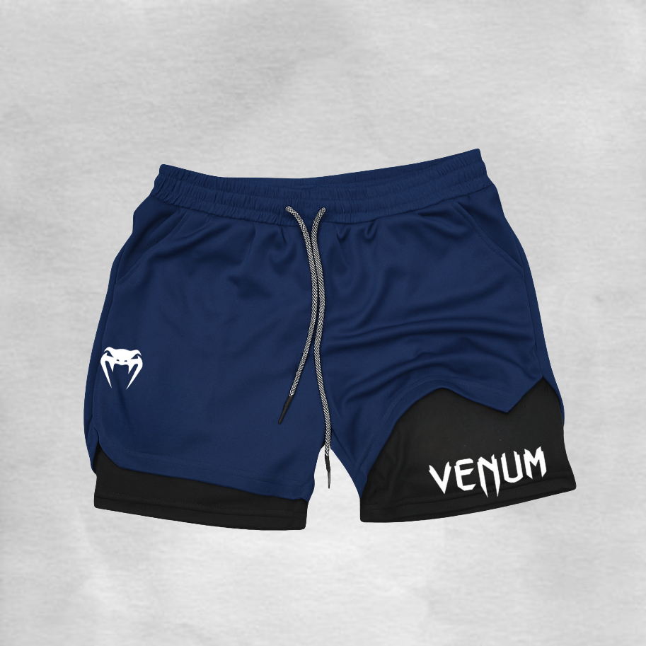 Bermuda De Compressão 2 Em 1 Dry Fit Com Elastano