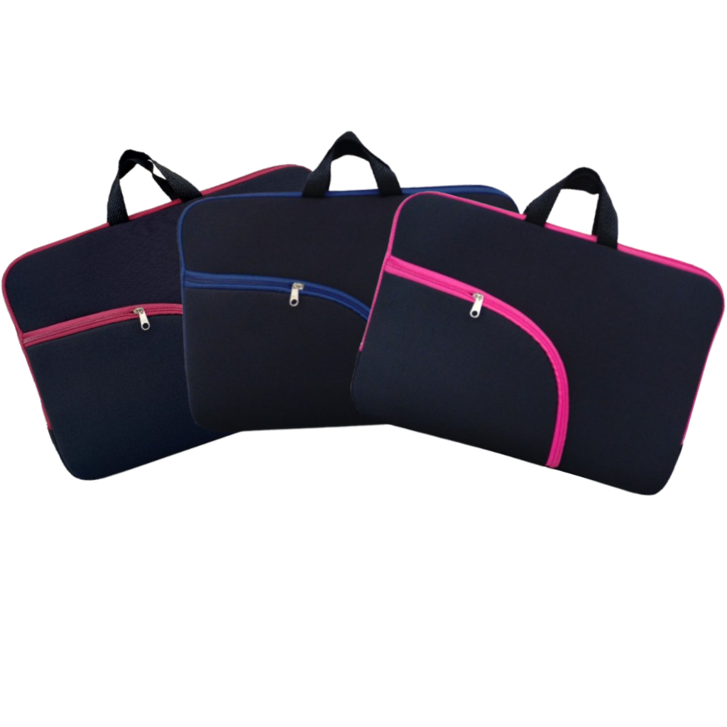 Capa de Notebook com bolso frontal e zíper colori