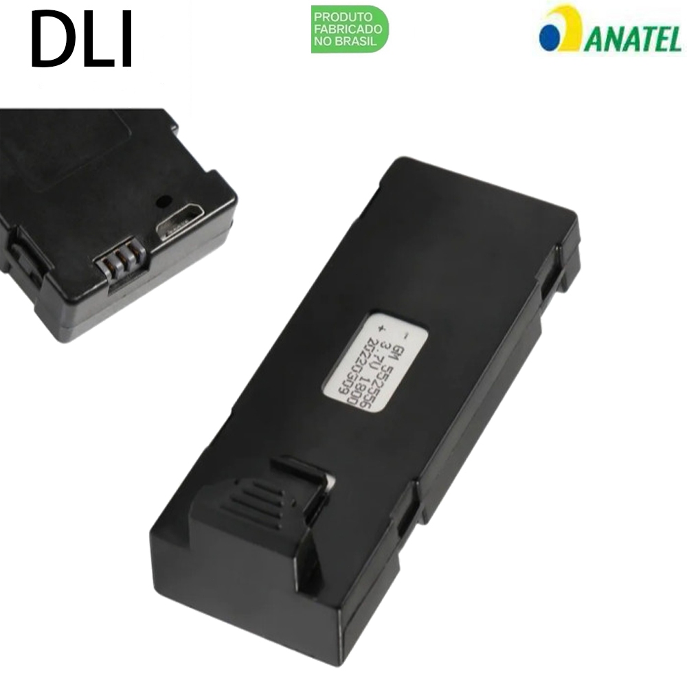 DLI Mini Drone Bateria de Reserva  3,7v 1800mAh Ap