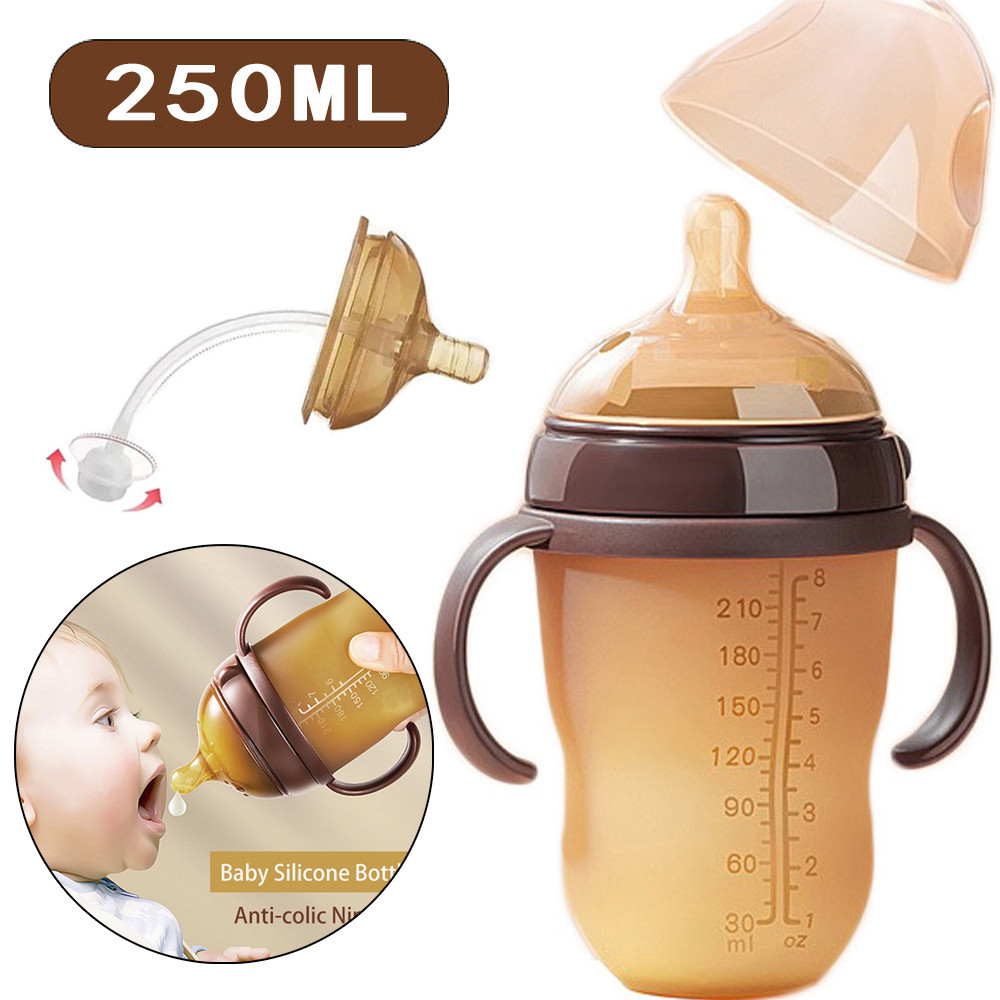 Mamadeira De Silicone De 250ml Estilo Leite Matern