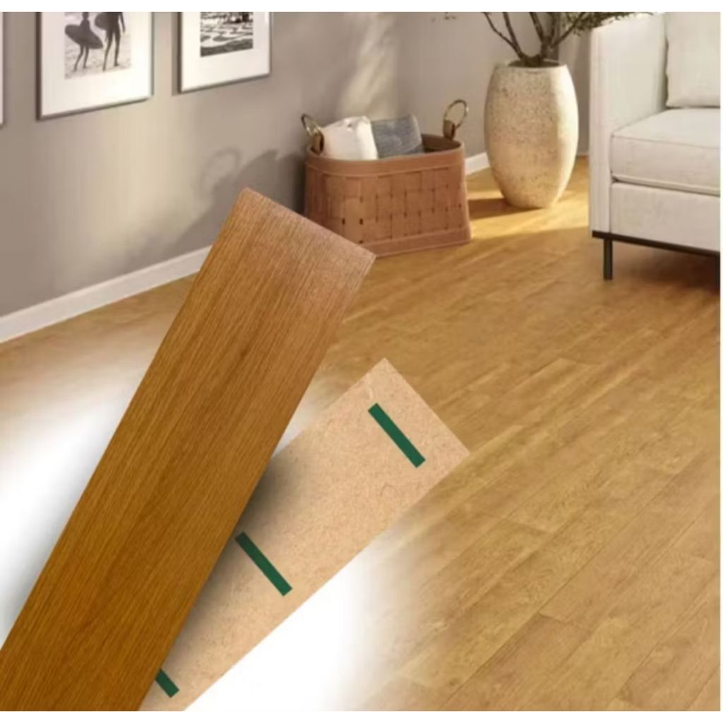 100 Placas piso vinil 45×11 autocolante nao d