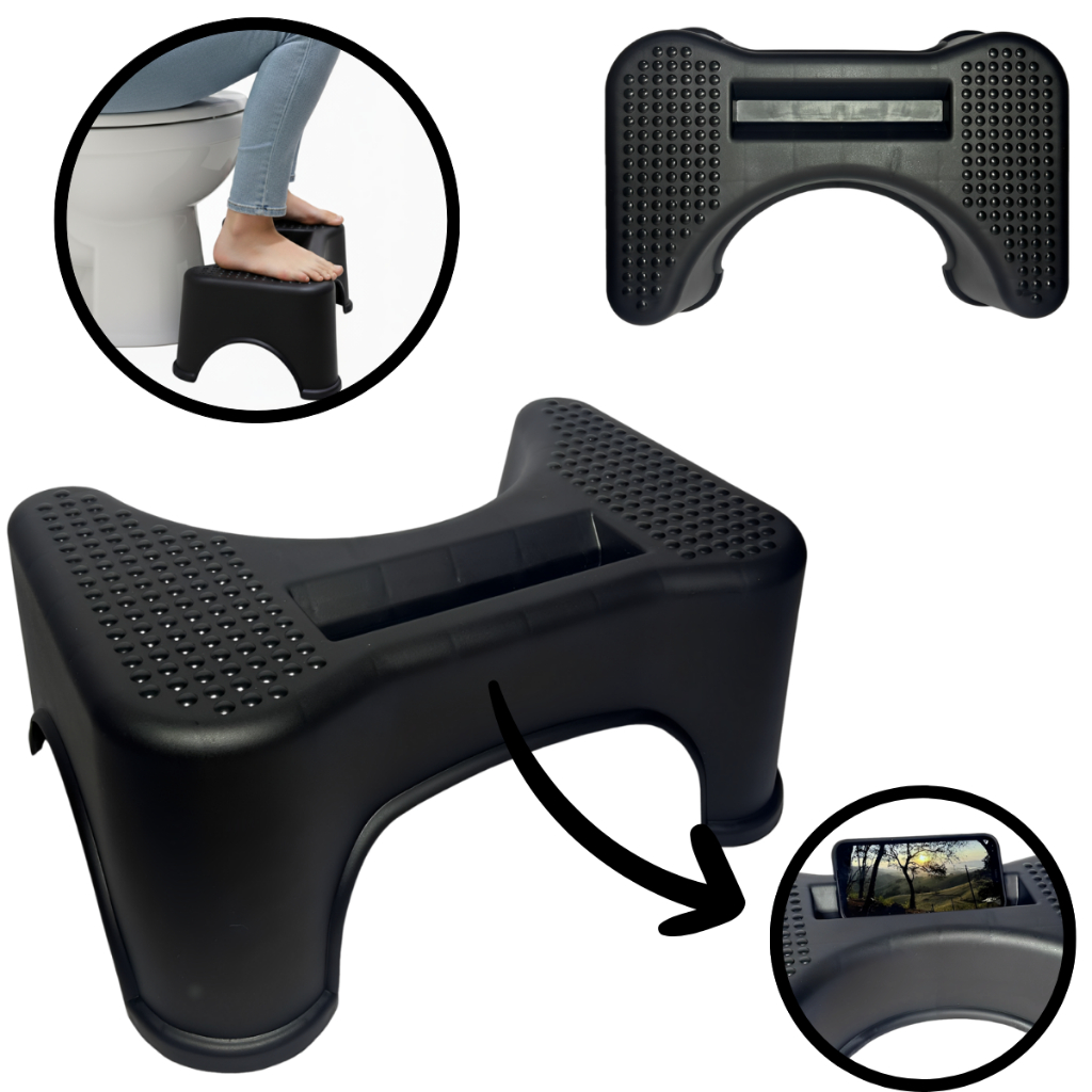 Banquinho Banheiro Antiderrapante Vaso Sanitário 