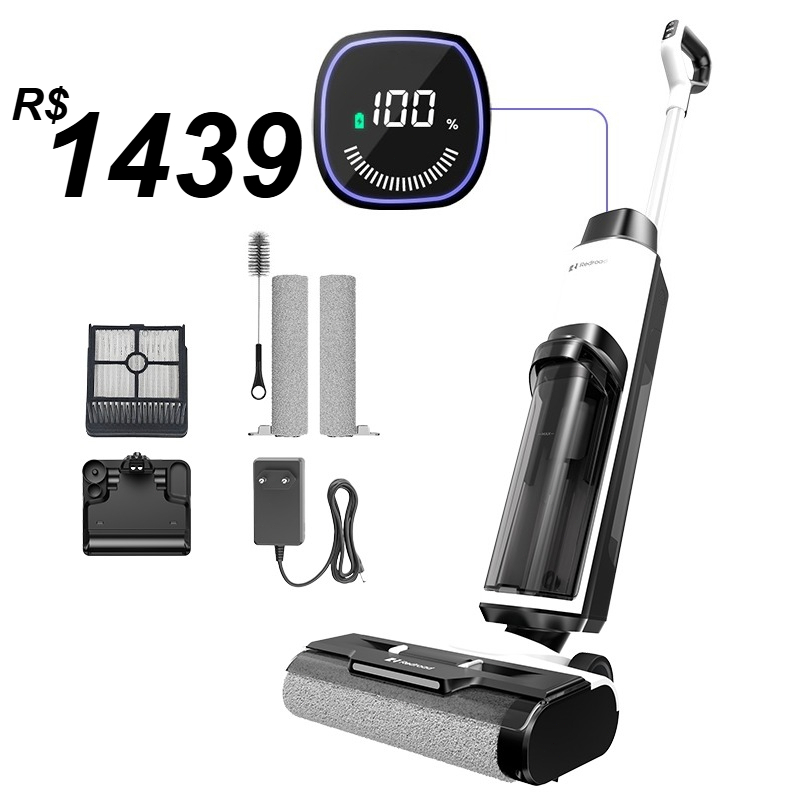 Aspirador Vertical Passa PanoAspiração, esfregam