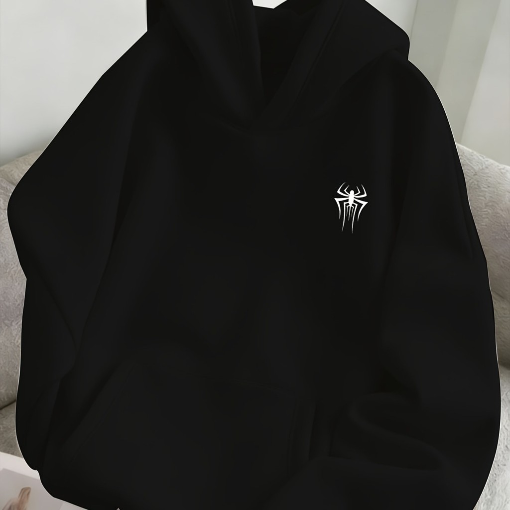 Moletom Casual de Inverno com Capuz Estilo Y2K Ame