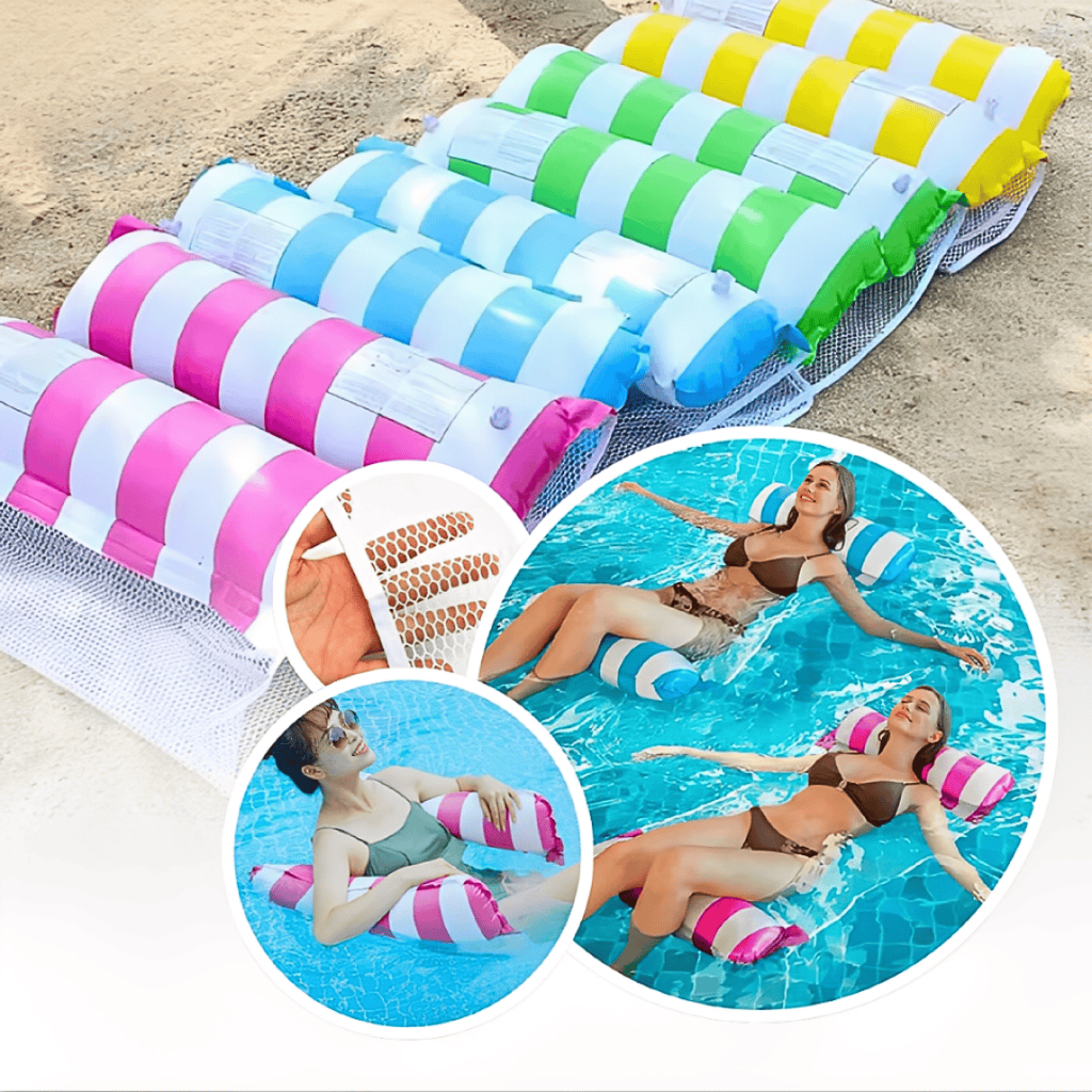 Bóia Rede Piscina Piscina 4 Posições Praia Flut