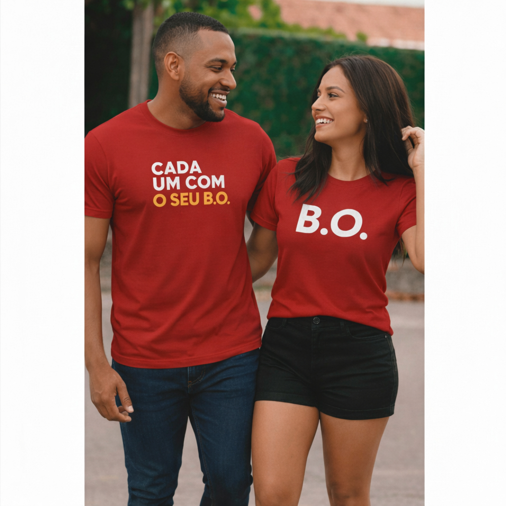 Kit Casal Carnaval Engraçado camiseta Cada Um Com