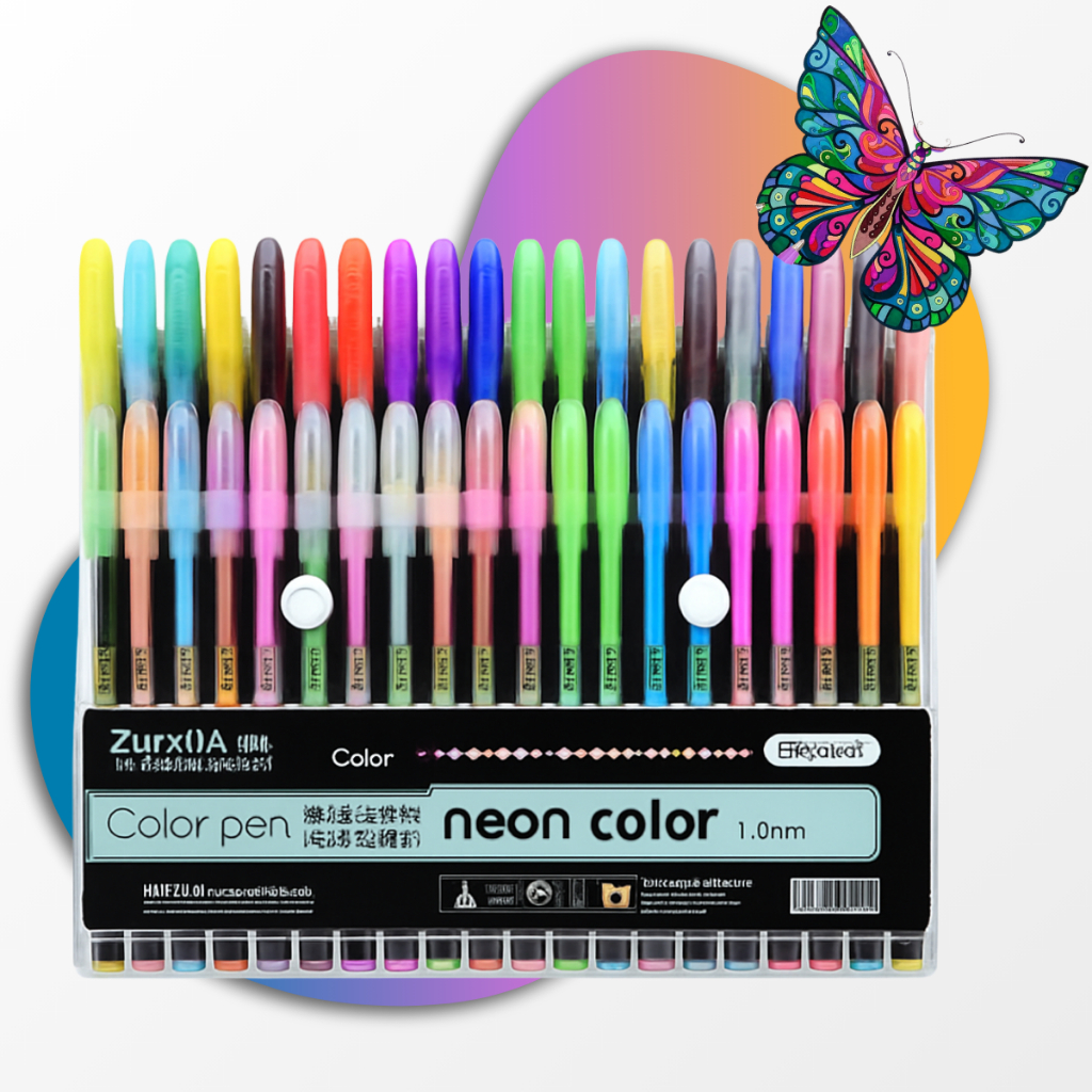 Kit com 12/24/36/48 Cores Caneta Gel ColorGel Tint