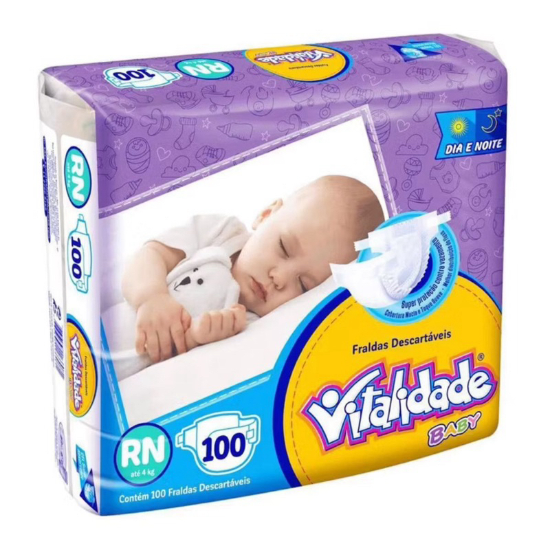 Fraldas Infantil Vitalidade Baby Pacotão econômi