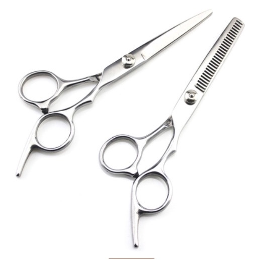 Tesoura para cortar cabelo fio a laser e desbastad