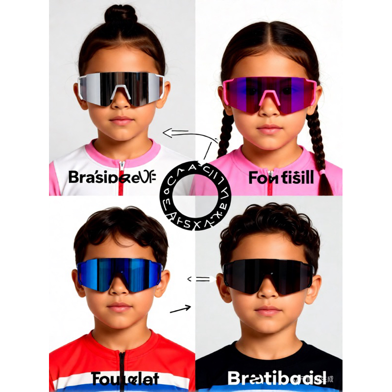 Óculos infantil de ciclismo (310 anos) Proteção