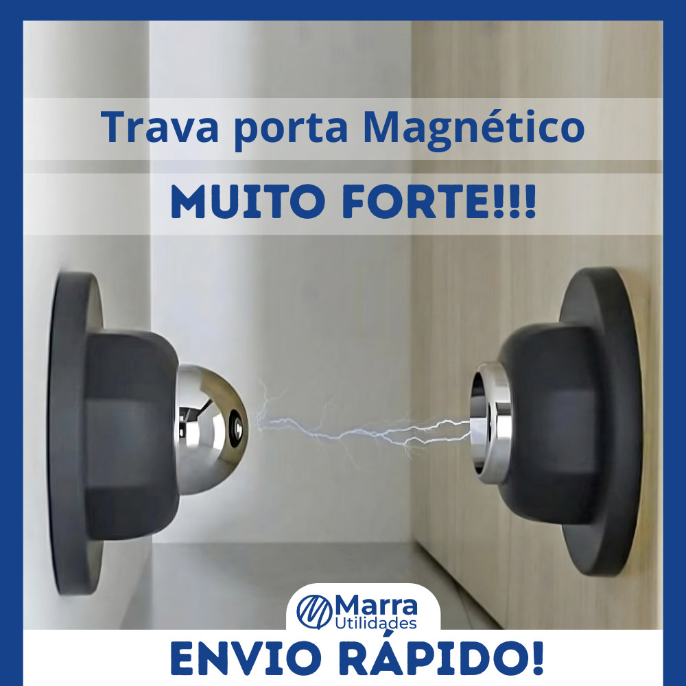 Prendedor Fixador Trava Porta inox Magnético Ades