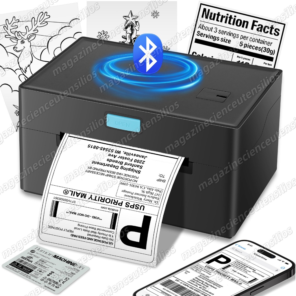 Mpressora De Termica Bluetooth Etiquetas Adesivas 