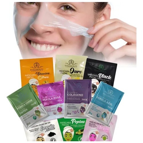 Sachê Máscara Facial Peel Off Limpeza e Revitali