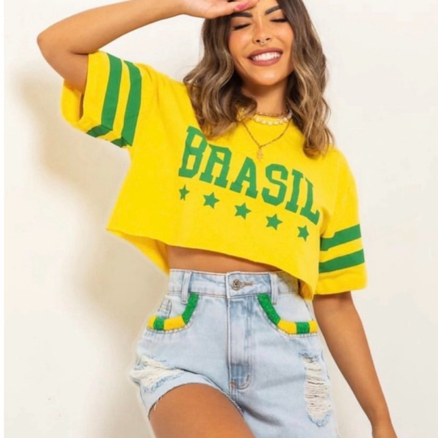 Cropped Brasil do Jeito que Todo Mundo Quer  | Tre