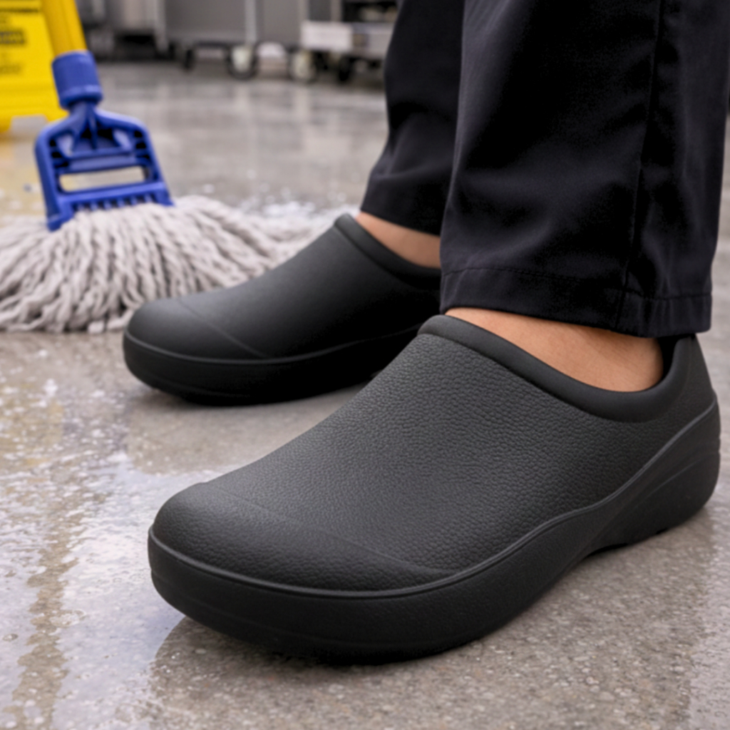 Sapato Profissional Antiderrapante Fechado EVA Par